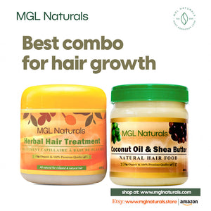 MGL Naturals Coconut Oil and Shea Butter Hair Food