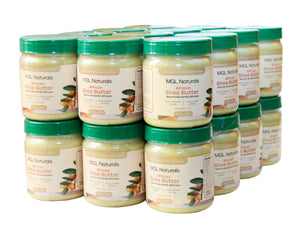 MGL Naturals Unrefined African Shea Butter 1 lb | 16oz Jars