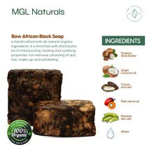 Load image into Gallery viewer, African Black Soap in Coconut Pot
