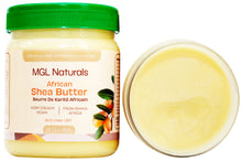 Load image into Gallery viewer, MGL Naturals Unrefined African Shea Butter 1 lb | 16oz Jars
