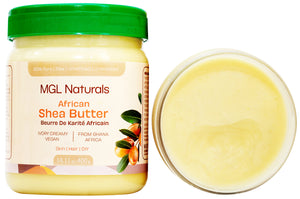 MGL Naturals Unrefined African Shea Butter 1 lb | 16oz Jars