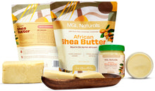 Load image into Gallery viewer, MGL Naturals Unrefined African Shea Butter 1 lb | 16oz Jars
